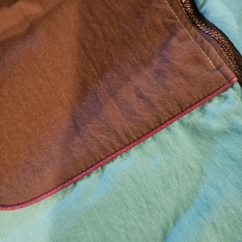 Vintage Western Frontier black teal Aztec parka jacket sz XL - Picture 7 of 16